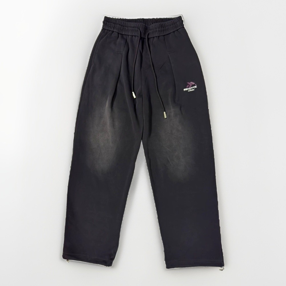 RENDTTK LOOK Women's 10 Black Fleece Drawstring Sweatpants Pockets 29"